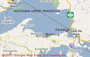 Michigan Upper Peninsula Travel Map